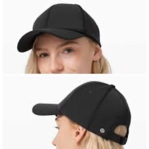 Lululemon Fast and Free Run Hat Black Adjustable Athletic Cap OS